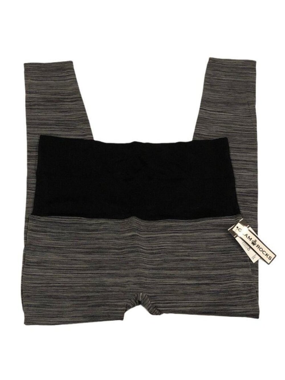 Rue21 Glam Rocks High Waist Leggings Gray Black OS Comfort